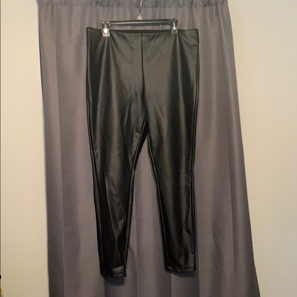 leather look pants target